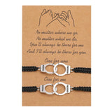 Alloy Woven Friendship Bracelets for Couples Christmas Gift