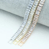 Zircon Studded Copper Bracelet Women's Jewelry