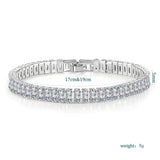 Zircon Studded Copper Bracelet Women's Jewelry