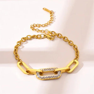Titanium Steel Thick Chain Bracelet with Shaking Sound, Net Red Jewelry