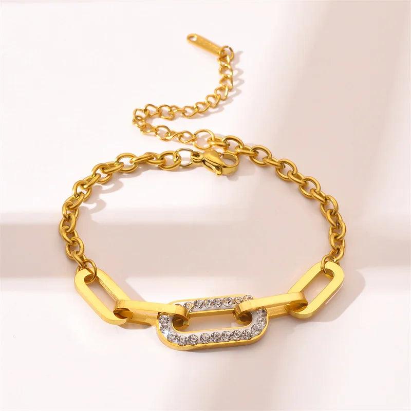 Titanium Steel Thick Chain Bracelet with Shaking Sound, Net Red Jewelry