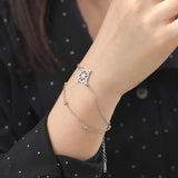Witch Knot Charm Bracelet Stainless Steel Double Layer Wicca Jewelry