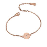 Constellation Stainless Steel Bracelets for Women Geometric Pendant Jewelry