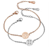 Constellation Stainless Steel Bracelets for Women Geometric Pendant Jewelry