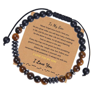 Tiger's Eye Magnet Stone Bracelet for Son