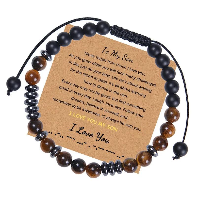 Tiger's Eye Magnet Stone Bracelet for Son