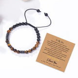 Tiger's Eye Magnet Stone Bracelet for Son
