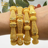 Dubai Africa 24K Plated Bracelet Jewelry Indian Femme Bridal Gift Bangles