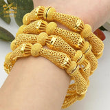 Dubai Africa 24K Plated Bracelet Jewelry Indian Femme Bridal Gift Bangles