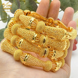 Dubai Africa 24K Plated Bracelet Jewelry Indian Femme Bridal Gift Bangles