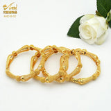 Dubai Africa 24K Plated Bracelet Jewelry Indian Femme Bridal Gift Bangles
