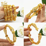 Dubai Africa 24K Plated Bracelet Jewelry Indian Femme Bridal Gift Bangles