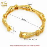 Dubai Africa 24K Plated Bracelet Jewelry Indian Femme Bridal Gift Bangles