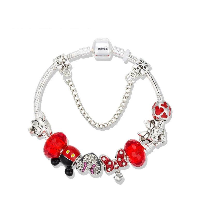 Pink Floral Pandora Bracelet for Girls