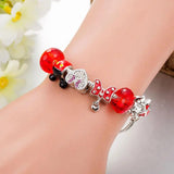 Pink Floral Pandora Bracelet for Girls