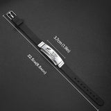 Silicone Bar Bracelets Men Anniversary Jewelry Adjustable Wristband