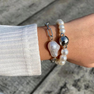 Special-Shaped Pearl Suit Bracelet Geometric Chain Beaded Hand Ornaments