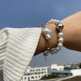 Special-Shaped Pearl Suit Bracelet Geometric Chain Beaded Hand Ornaments