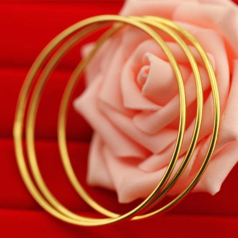 18K Copper Plated Wedding Bracelet Ethiopia African Jewelry
