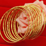 18K Copper Plated Wedding Bracelet Ethiopia African Jewelry