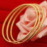 18K Copper Plated Wedding Bracelet Ethiopia African Jewelry