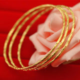 18K Copper Plated Wedding Bracelet Ethiopia African Jewelry