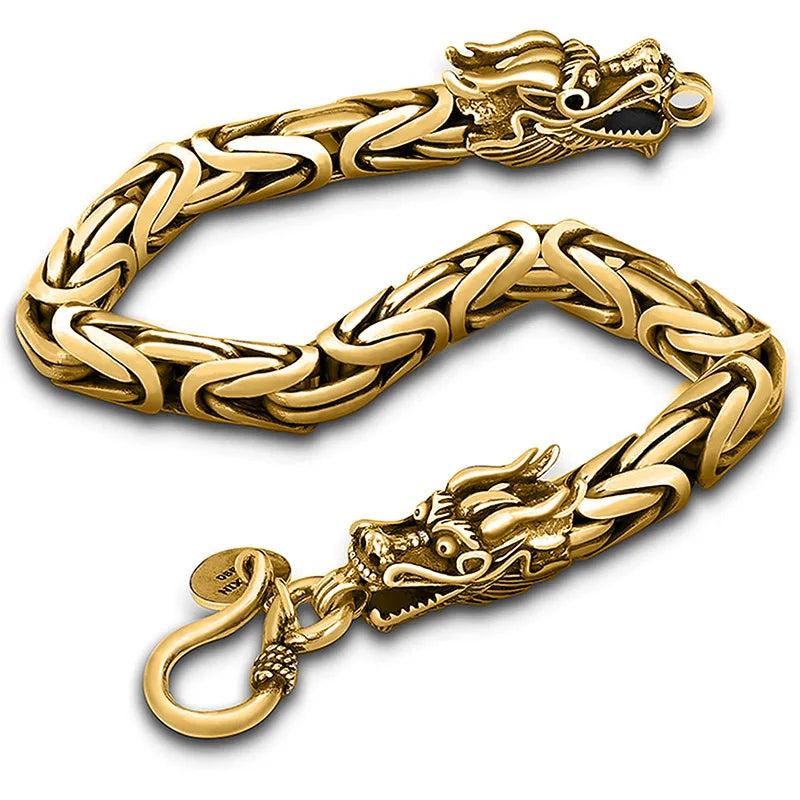 Men's Retro Double Head Keel Bracelet Bibcock Bracelet