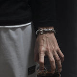 Men's Retro Double Head Keel Bracelet Bibcock Bracelet