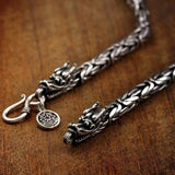 Men's Retro Double Head Keel Bracelet Bibcock Bracelet