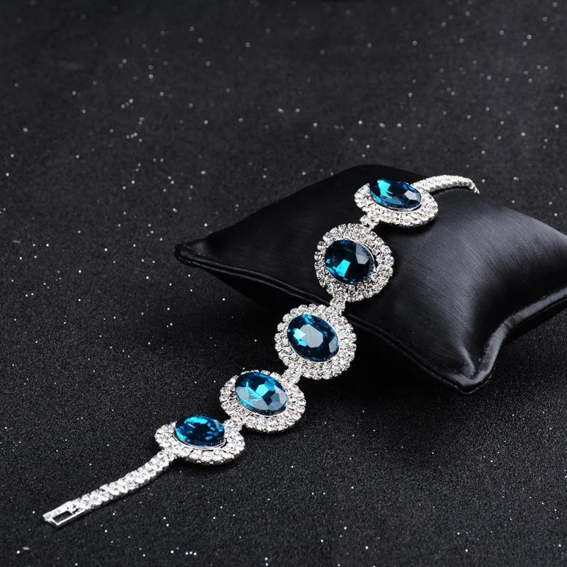 Elegant Crystal Bridal Bracelet for Women