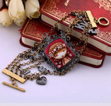 Multilayer Gothic Girl Wide Bracelet