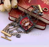 Multilayer Gothic Girl Wide Bracelet