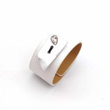 Multicolor Leather Bracelet Can Adjustable Punk Rhinestone Jewellery