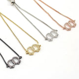 CZ Bracelets Gold/Rose Gold/Black/Silver Bangle Femme Bridal Wedding