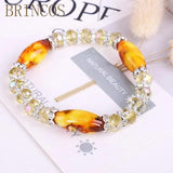 Crystal Bracelets Bangles Women jewellery With Beads bohemian Bracelet Femme