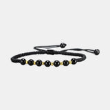 Natural Stone Charms Bracelet Red String Couple Bracelet Wish Card Jewelry Women