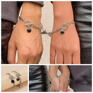 Personality Oil Drop Bracelet Couple Chain Punk Hand Jewe