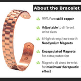 Men Copper Magnetic Bracelet Arthritis Relief