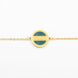 Golden Coin Pendant Bracelet Stainless Steel Non-Fading Jewelry