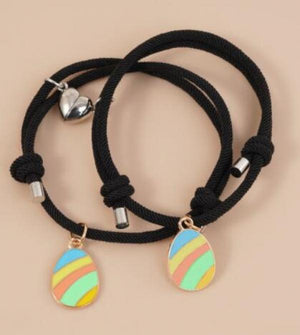 Creative Easter Funny Couple Bracelet & Earrings Set
