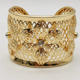 Gothic Plum Blossom Jewelry Charm Cuff Bangles for Women