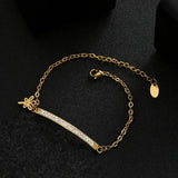 Crystal Dragonfly Bracelet for Women Stainless Steel Chain
