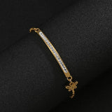 Crystal Dragonfly Bracelet for Women Stainless Steel Chain