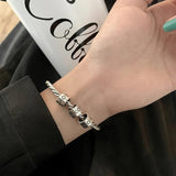 Silver Braided Love Letter Bracelet Party Gift