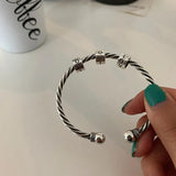 Silver Braided Love Letter Bracelet Party Gift