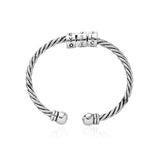 Silver Braided Love Letter Bracelet Party Gift