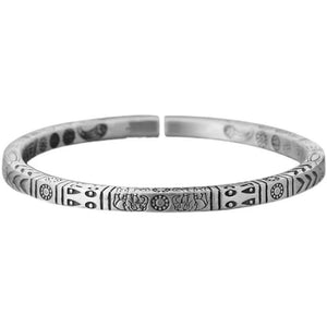 Retro Stainless Steel Bangle Jewelry Gift For Birthday Anniversary