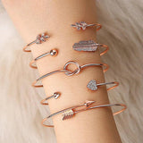 Geometric Love Arrow Knot Bracelet