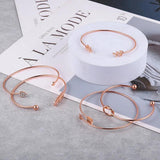 Geometric Love Arrow Knot Bracelet
