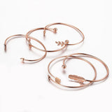 Geometric Love Arrow Knot Bracelet